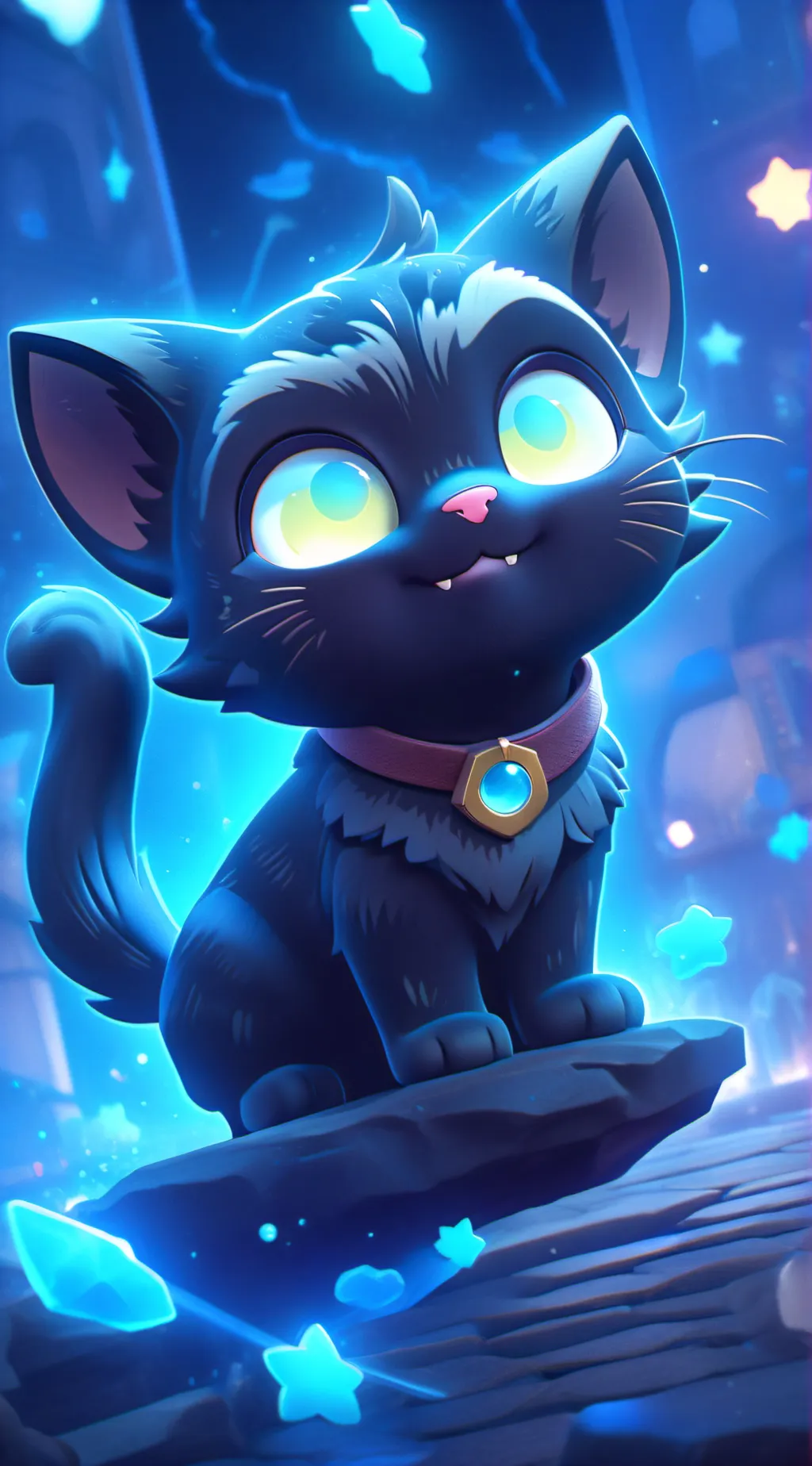ai character: Cat hybrid background