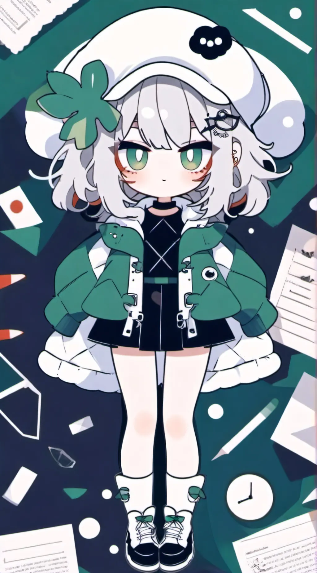 ai character: Grety background