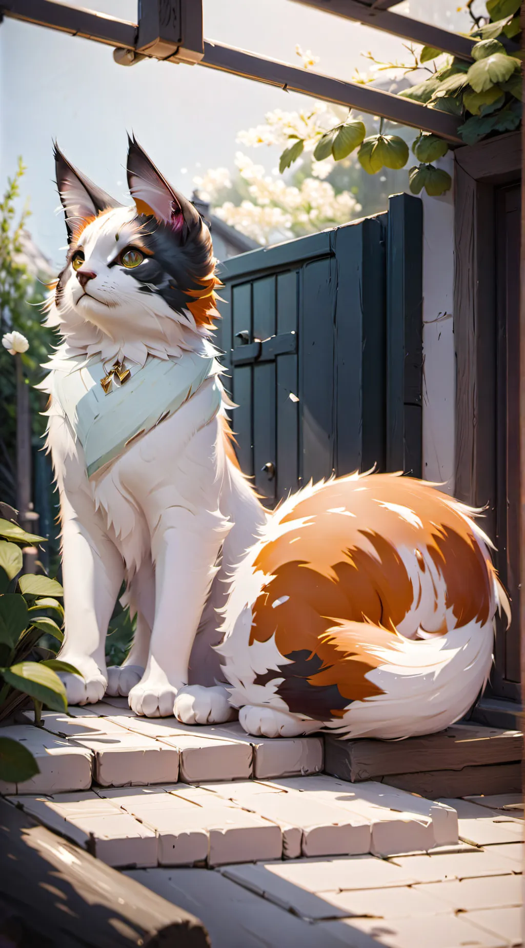 ai character: Calico background