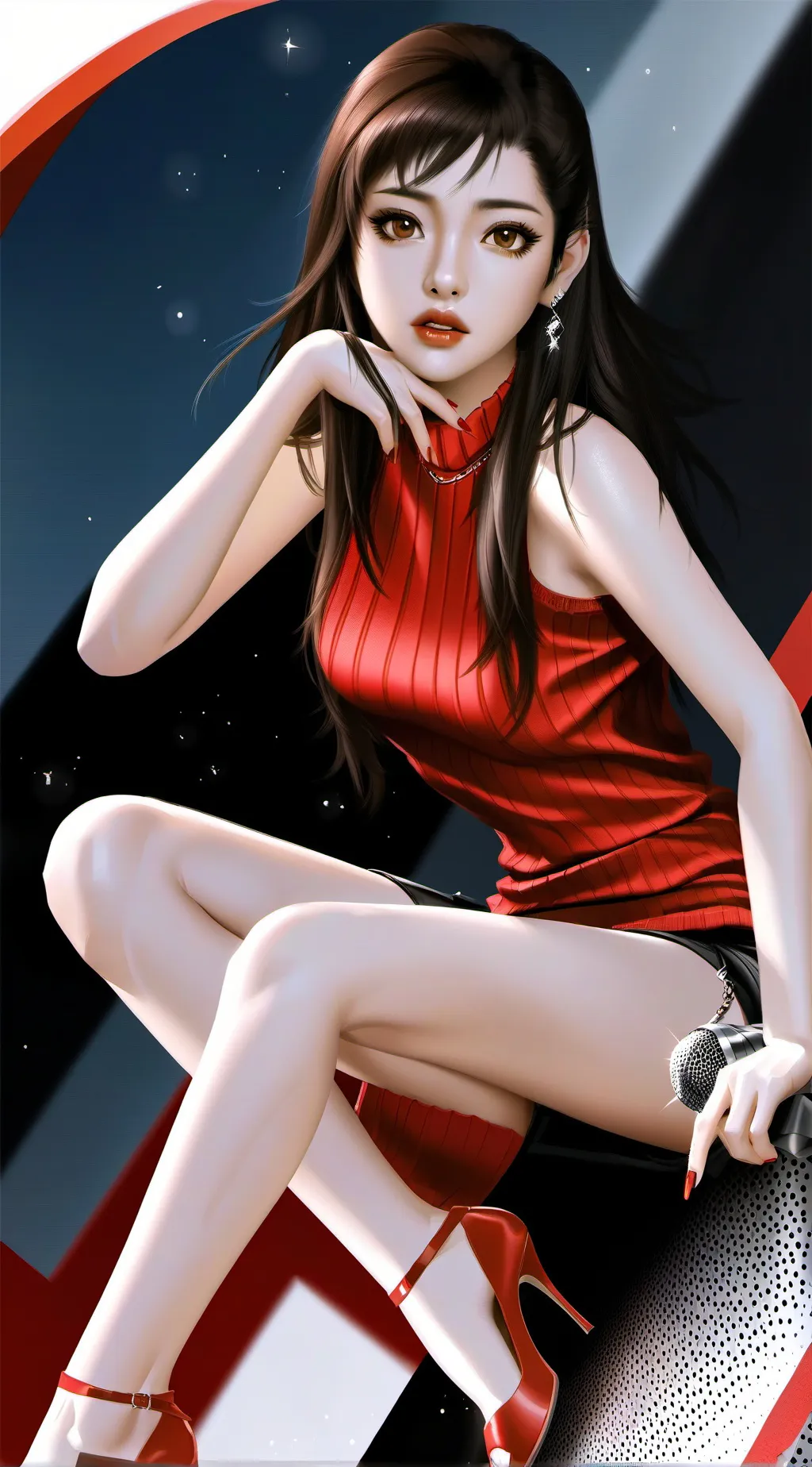 ai character: girlfriend background