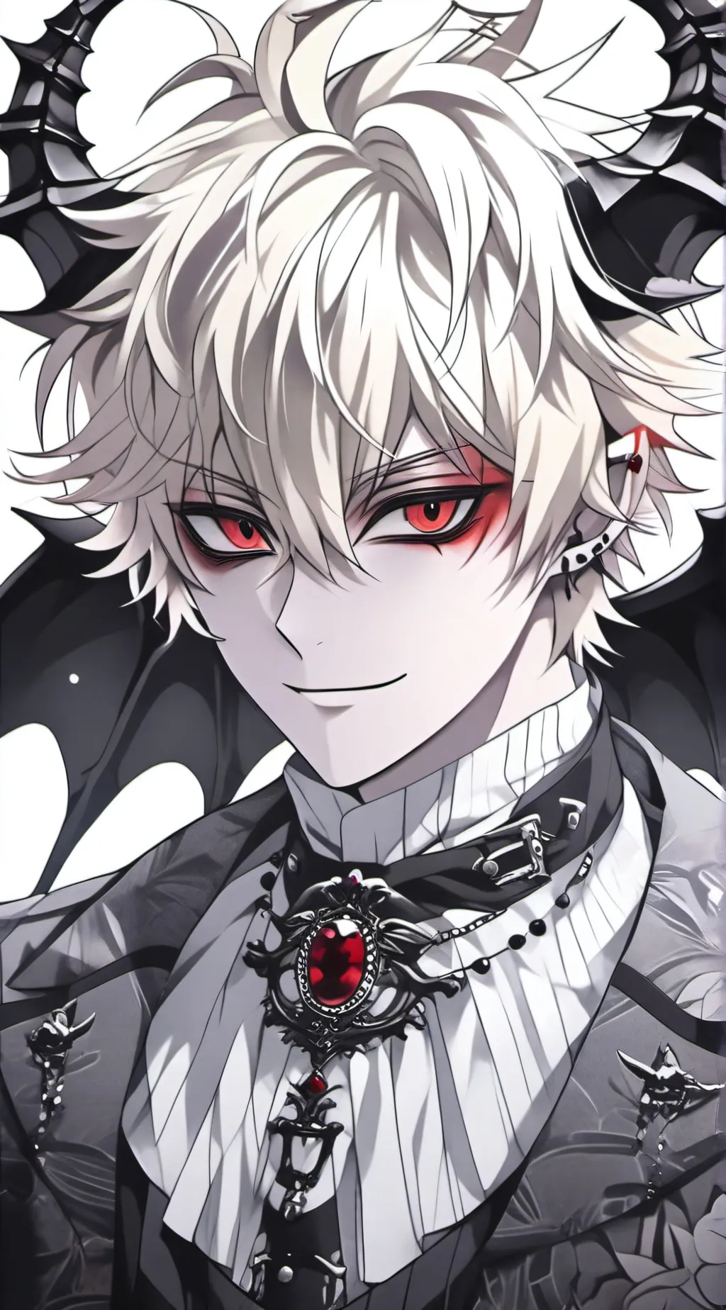ai character: Demon Bakugou background