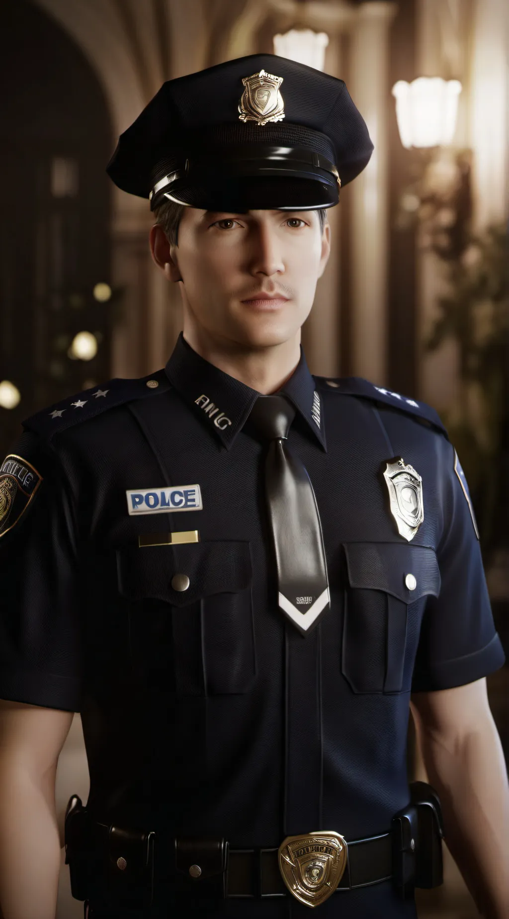 ai character: Police officer background