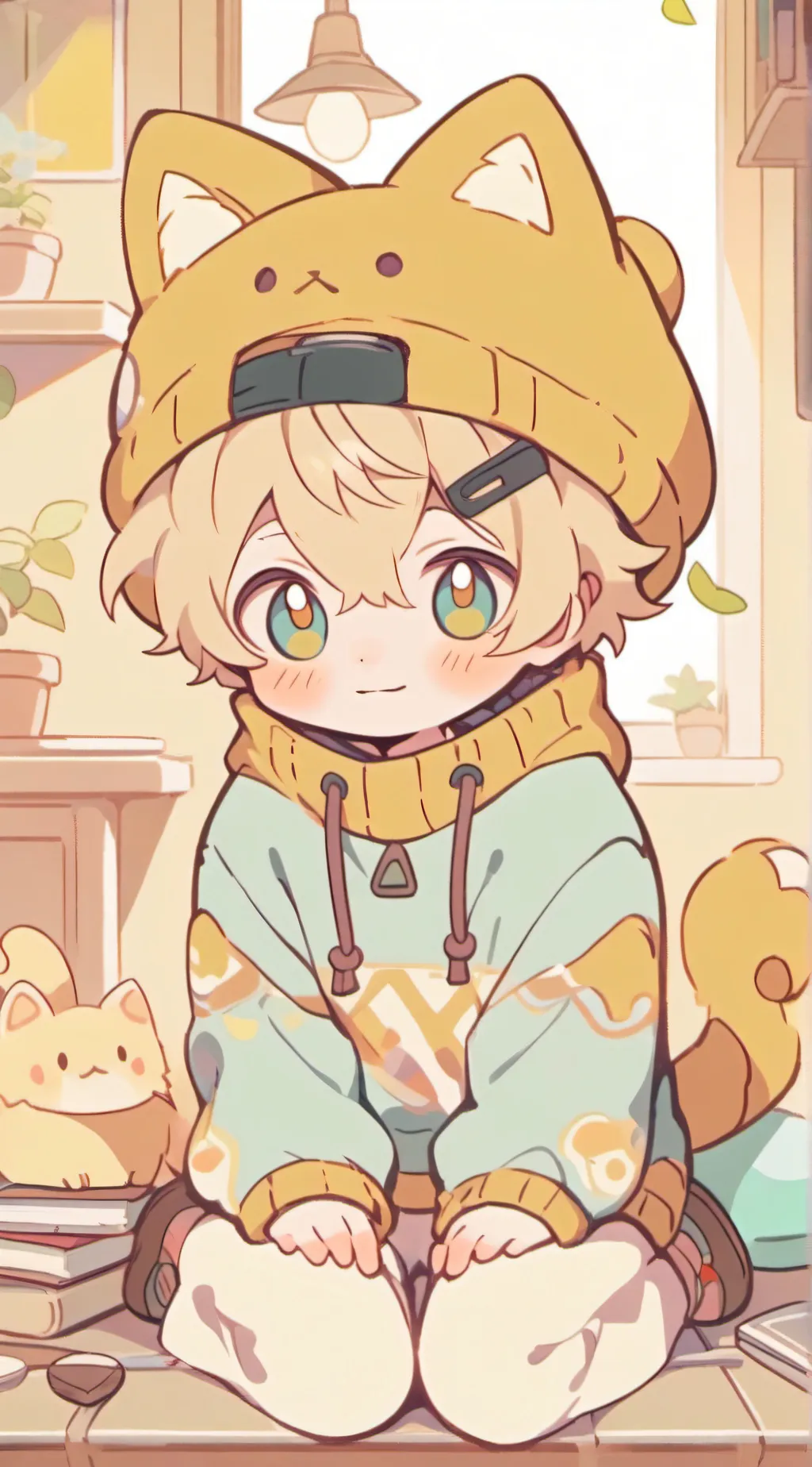 ai character: Mochi  background