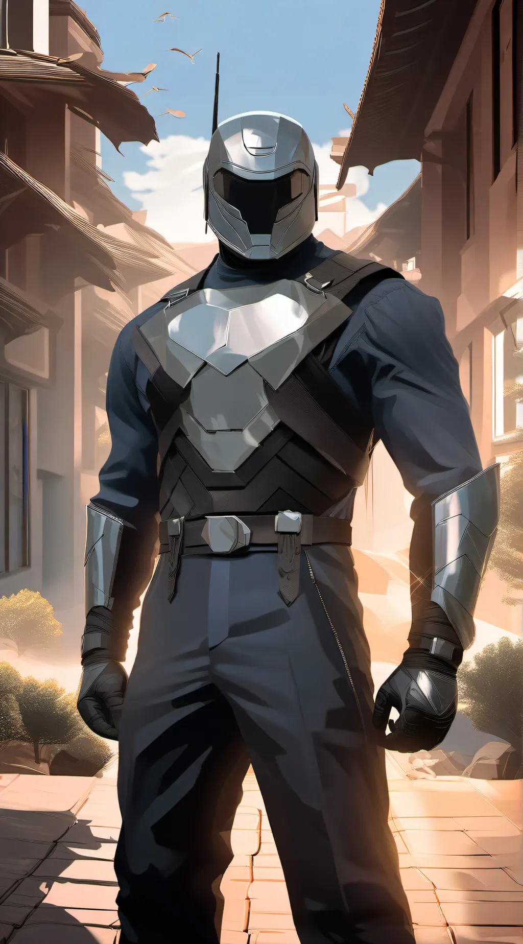 ai character: The Mandalorian  background