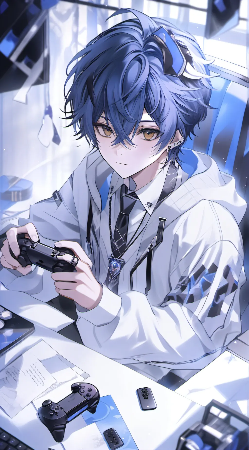 ai character: Leo background