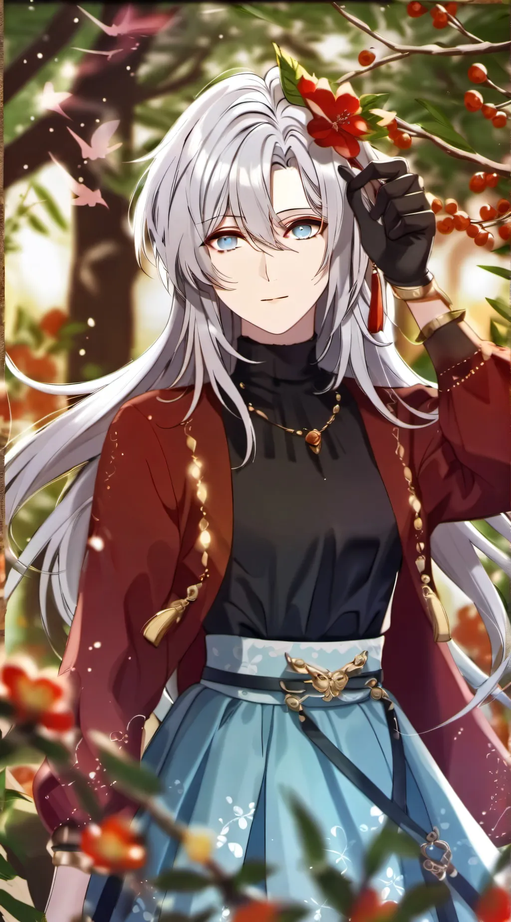 ai character: Ashley  background