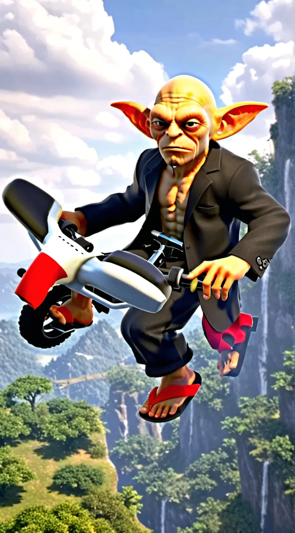 ai character: oh my lordy lodrd  background