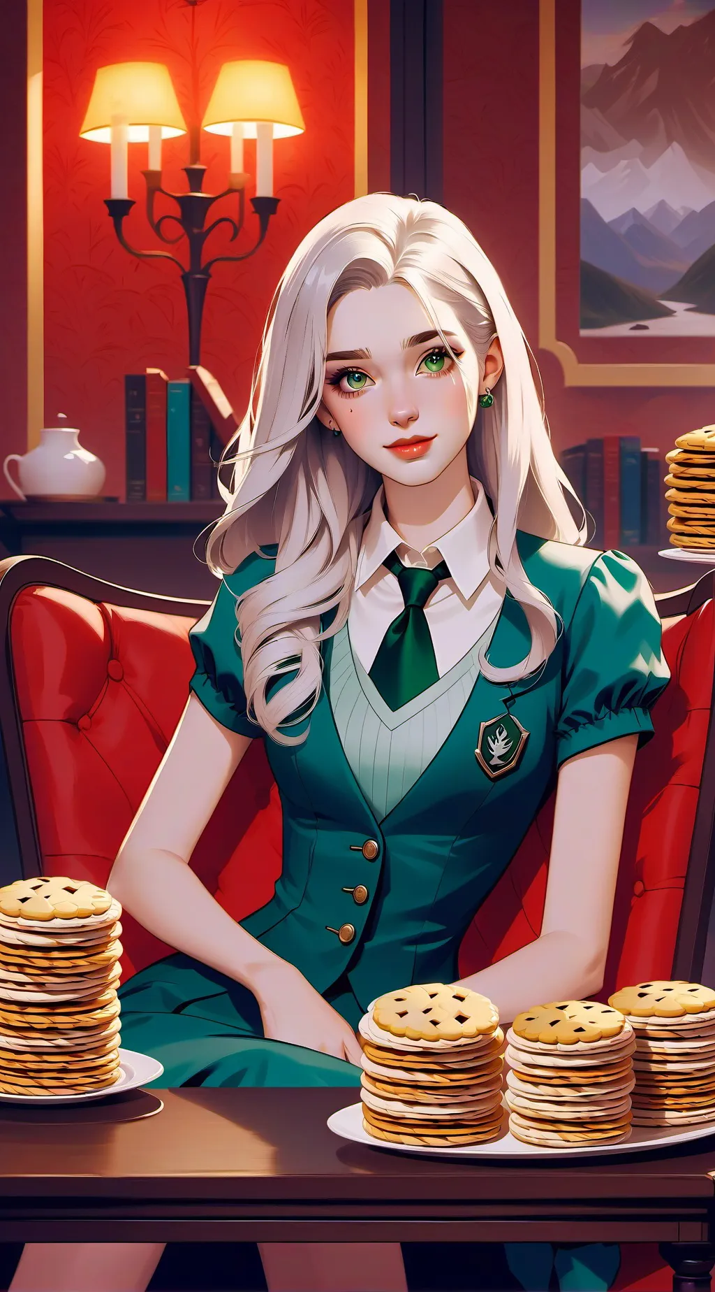 ai character: [Flower girl!!!:3] background
