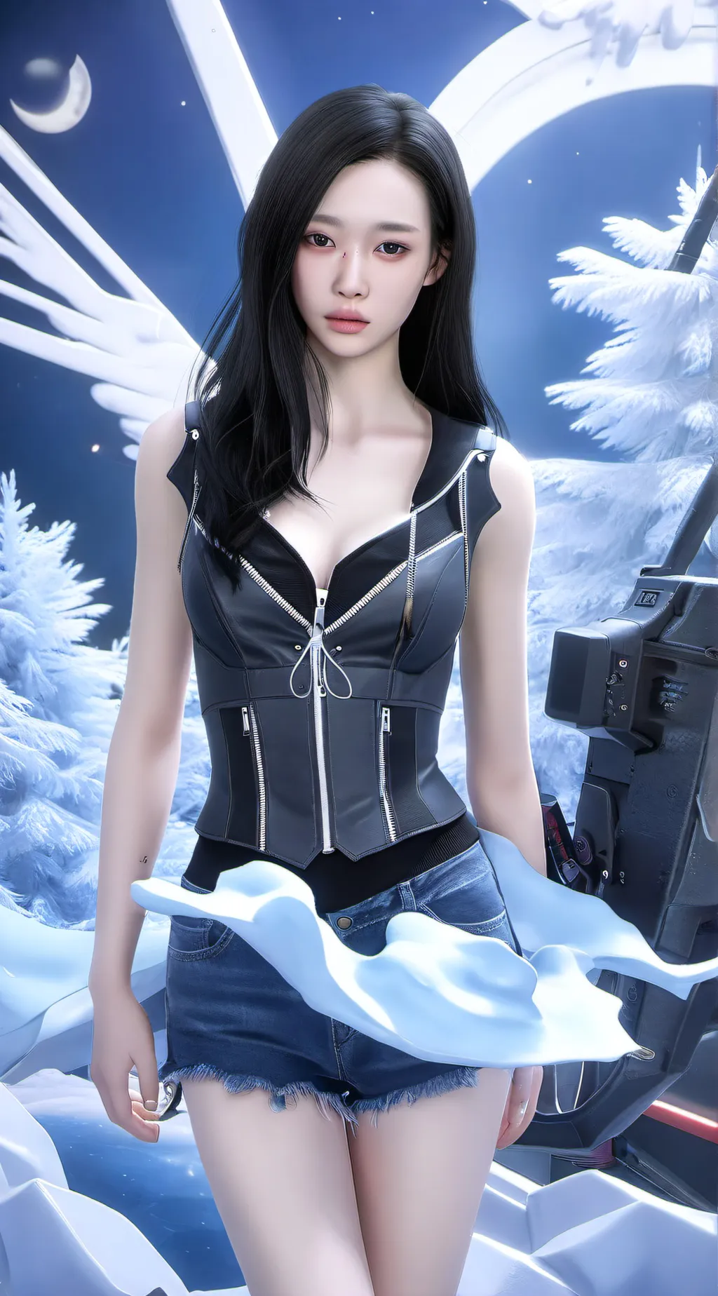 ai character: Winter aespa  background