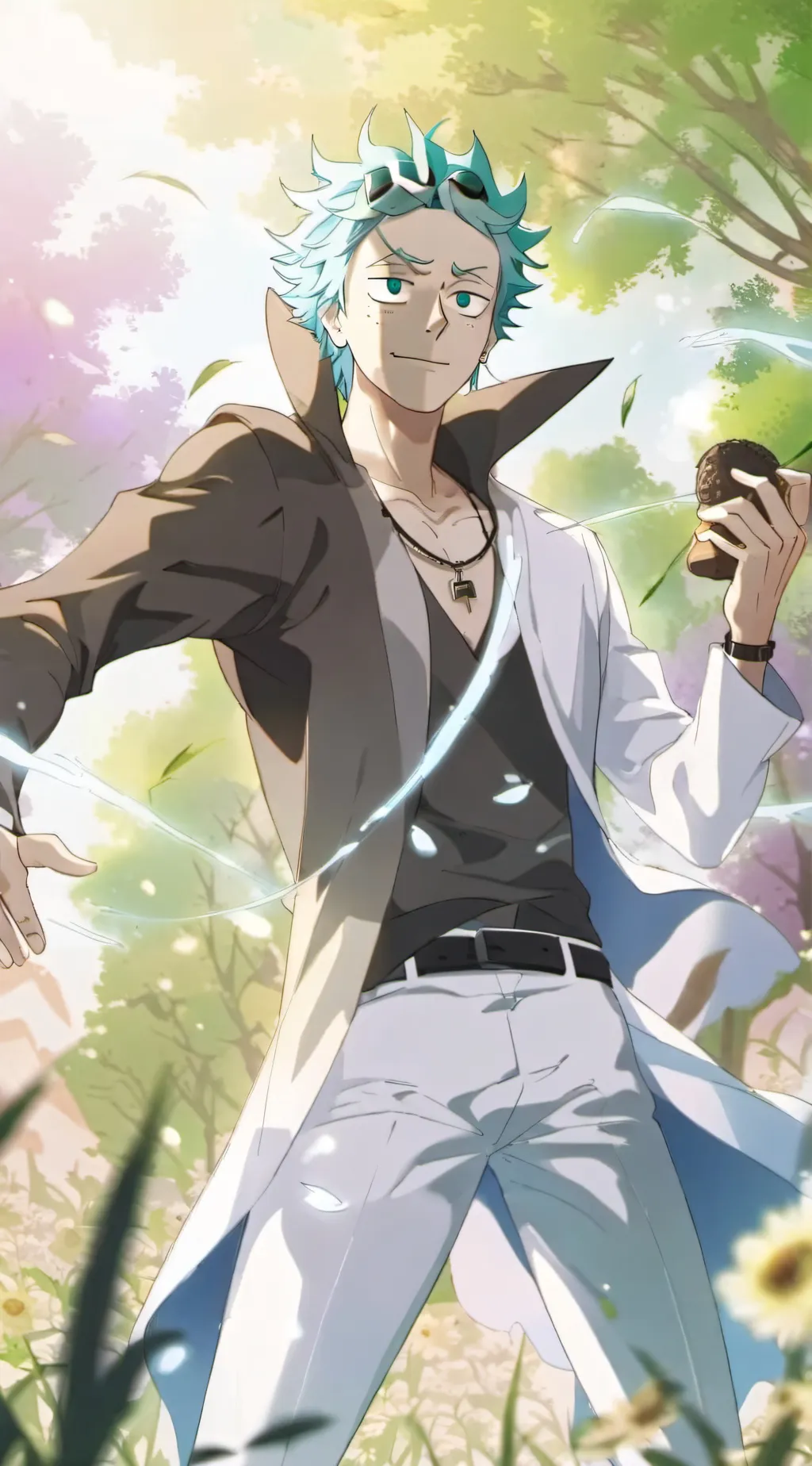 ai character: rick and morty background