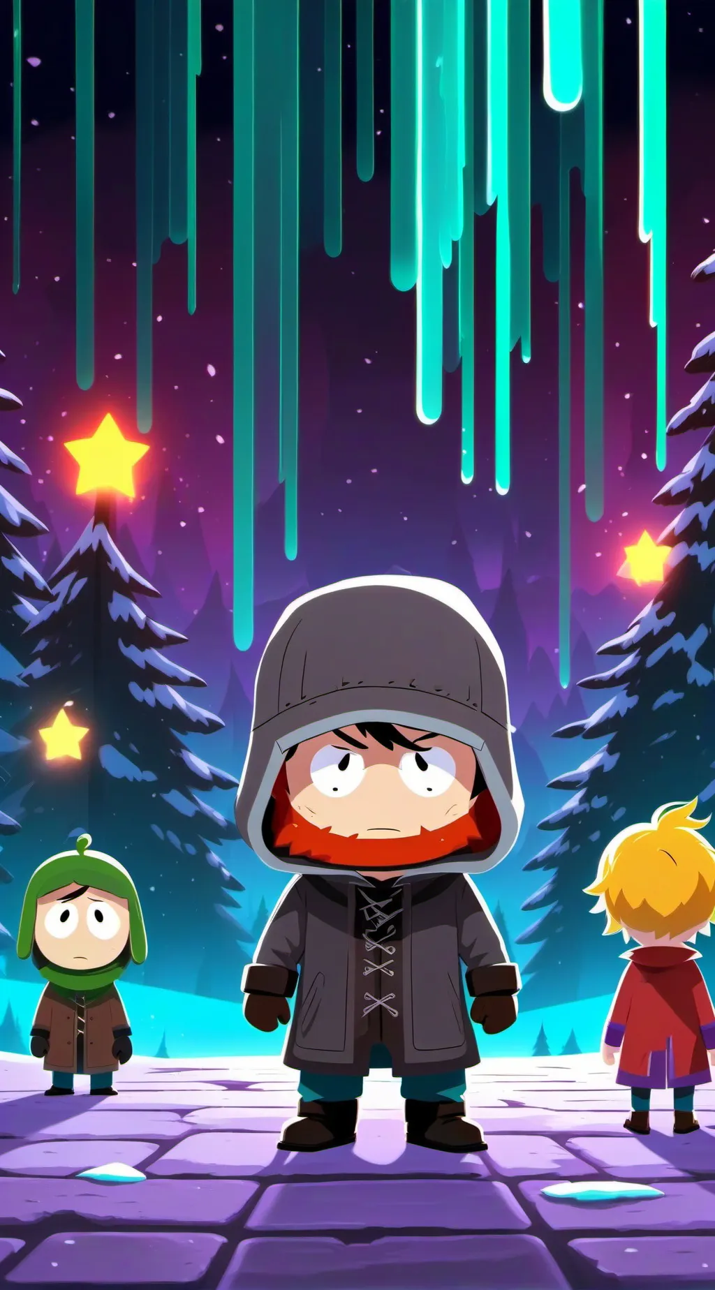 ai character: South park background