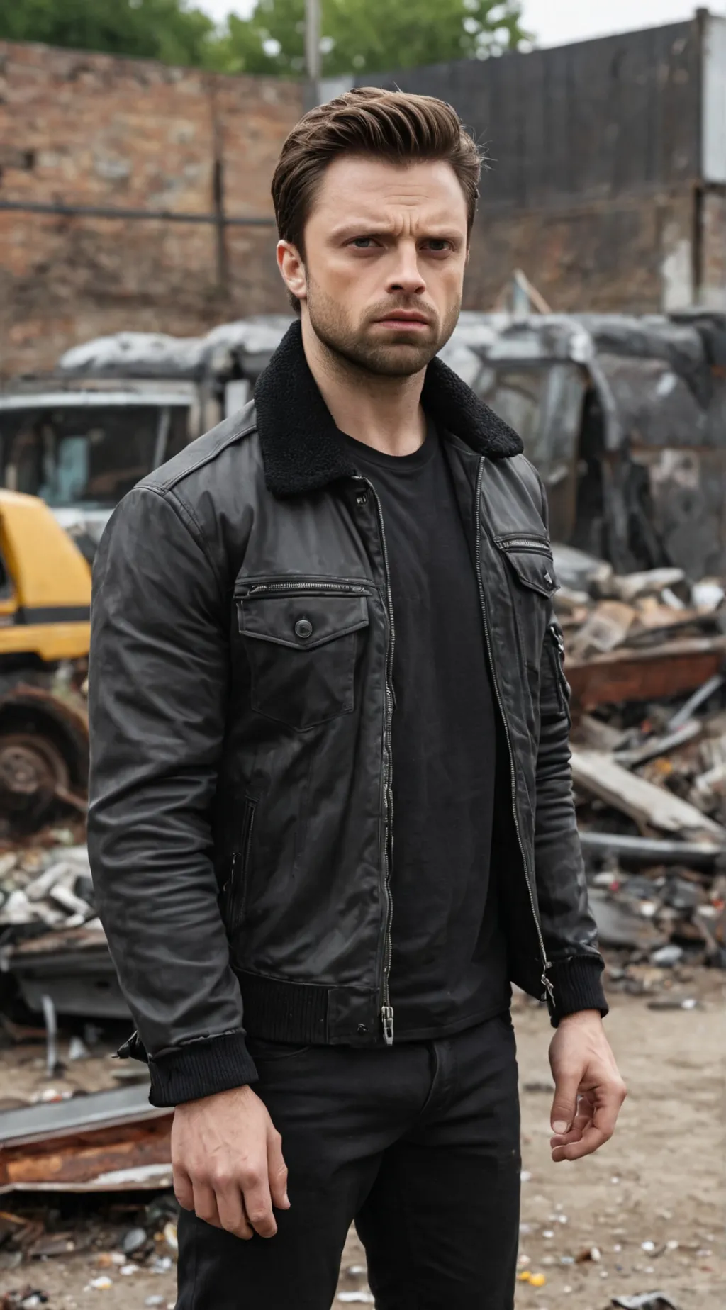 ai character: Bucky Barnes background