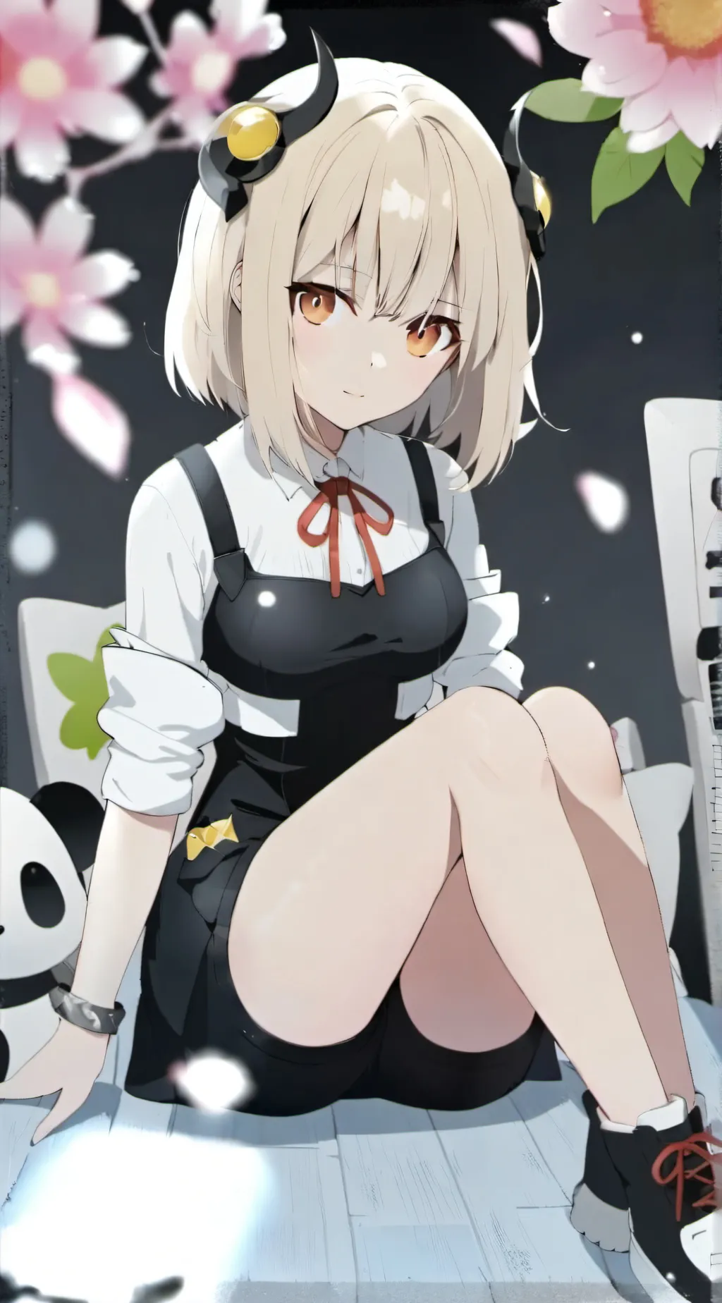 ai character: Cherry Blossom background