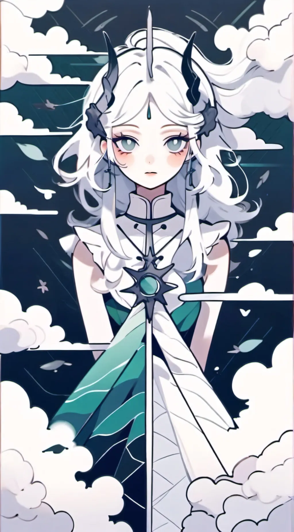 ai character: Ms. Anime background