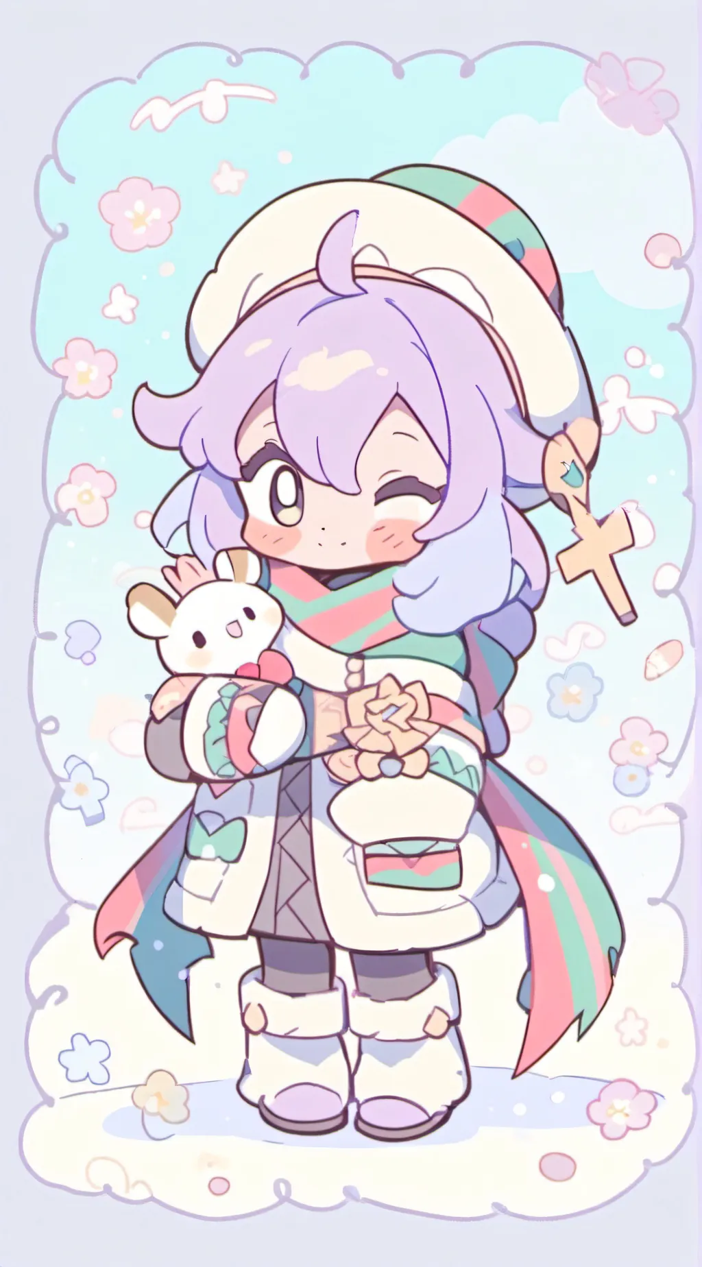 ai character: Dandys World X Fpe background