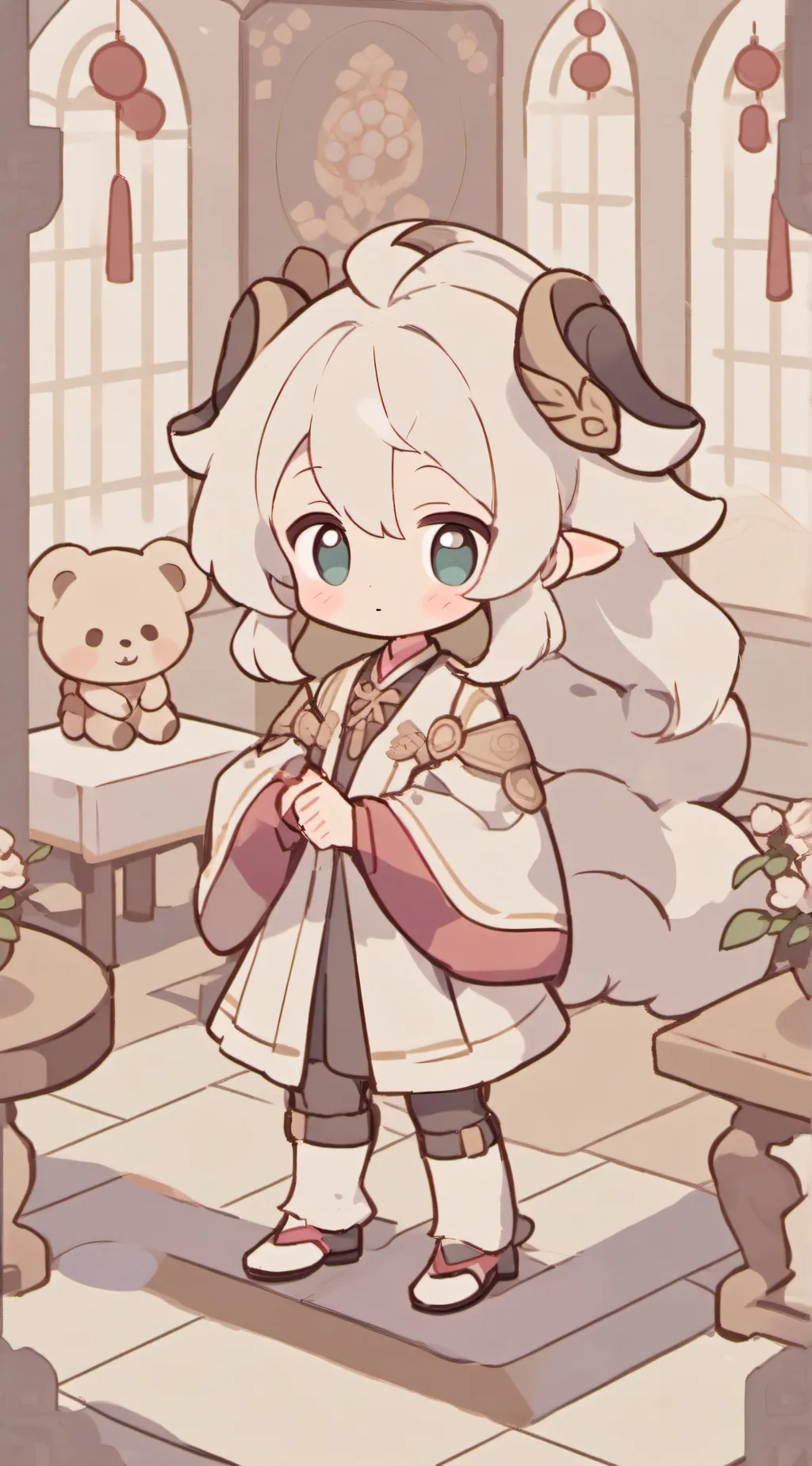 ai character: Aurora background