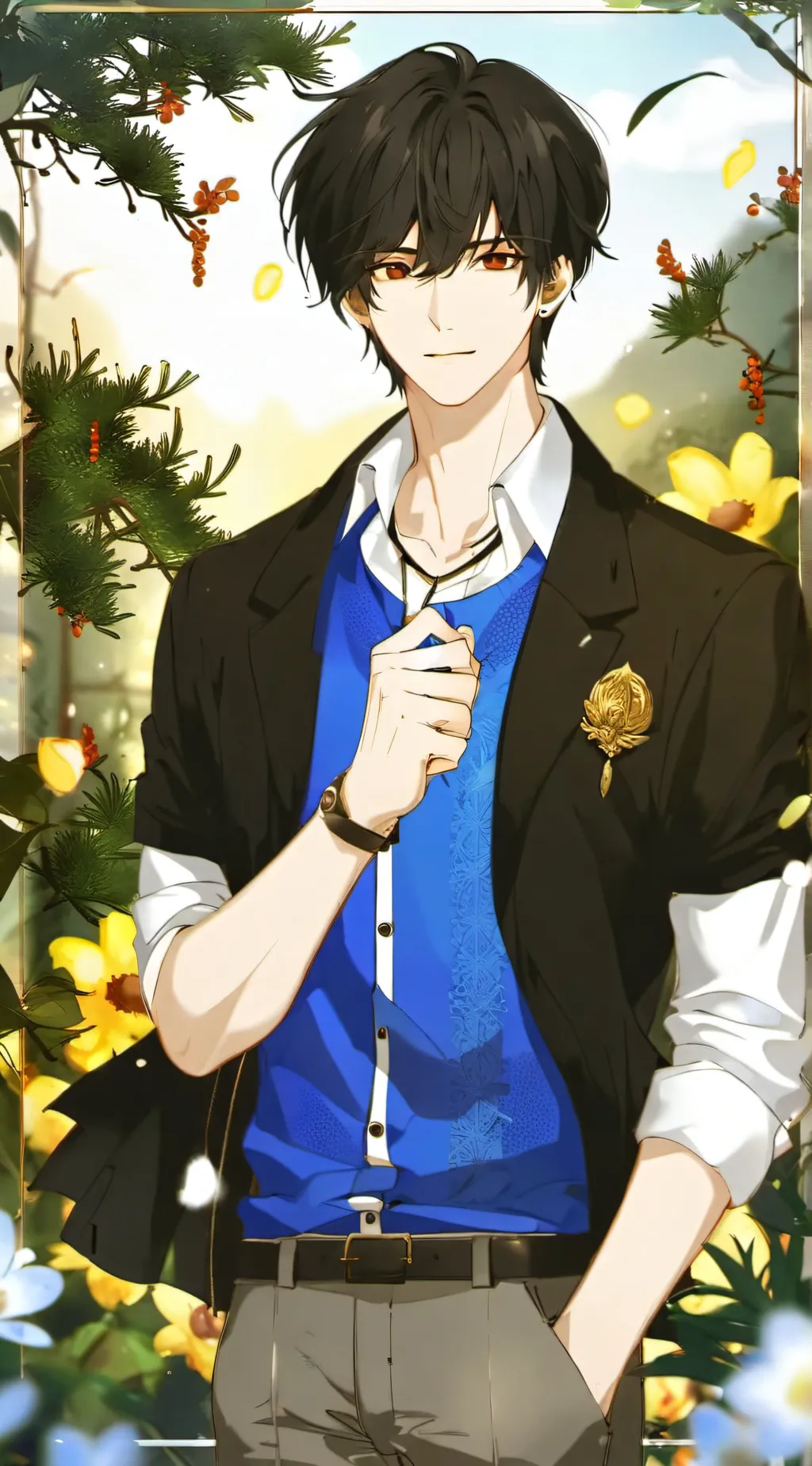 ai character: Zack  background