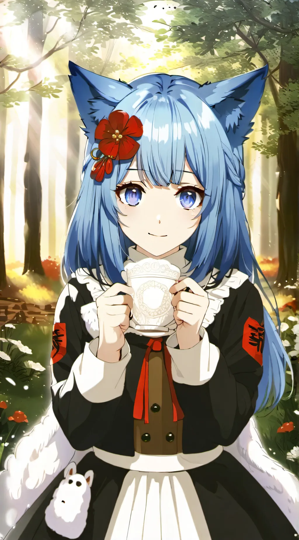 ai character: Bella The Wolf background