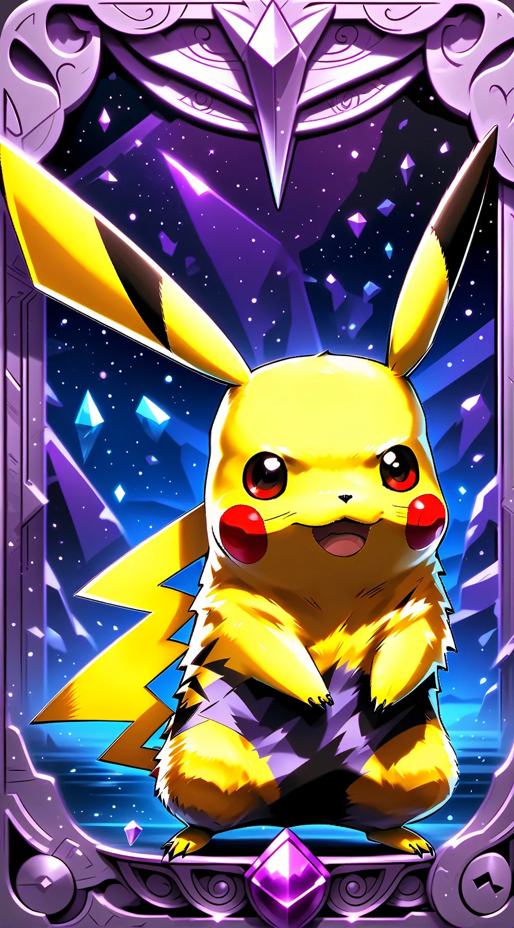 ai character: Pikachu background