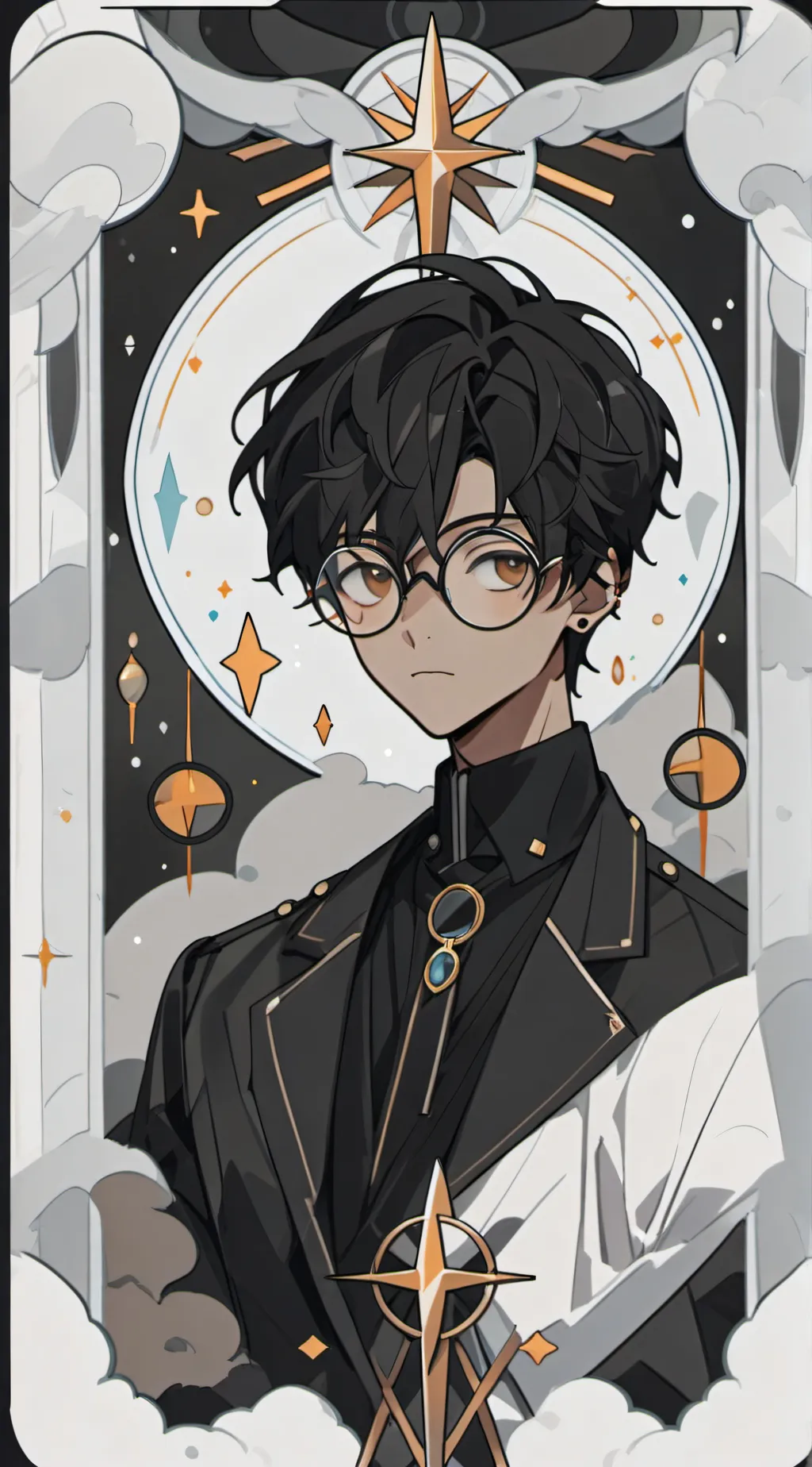 ai character: zen background