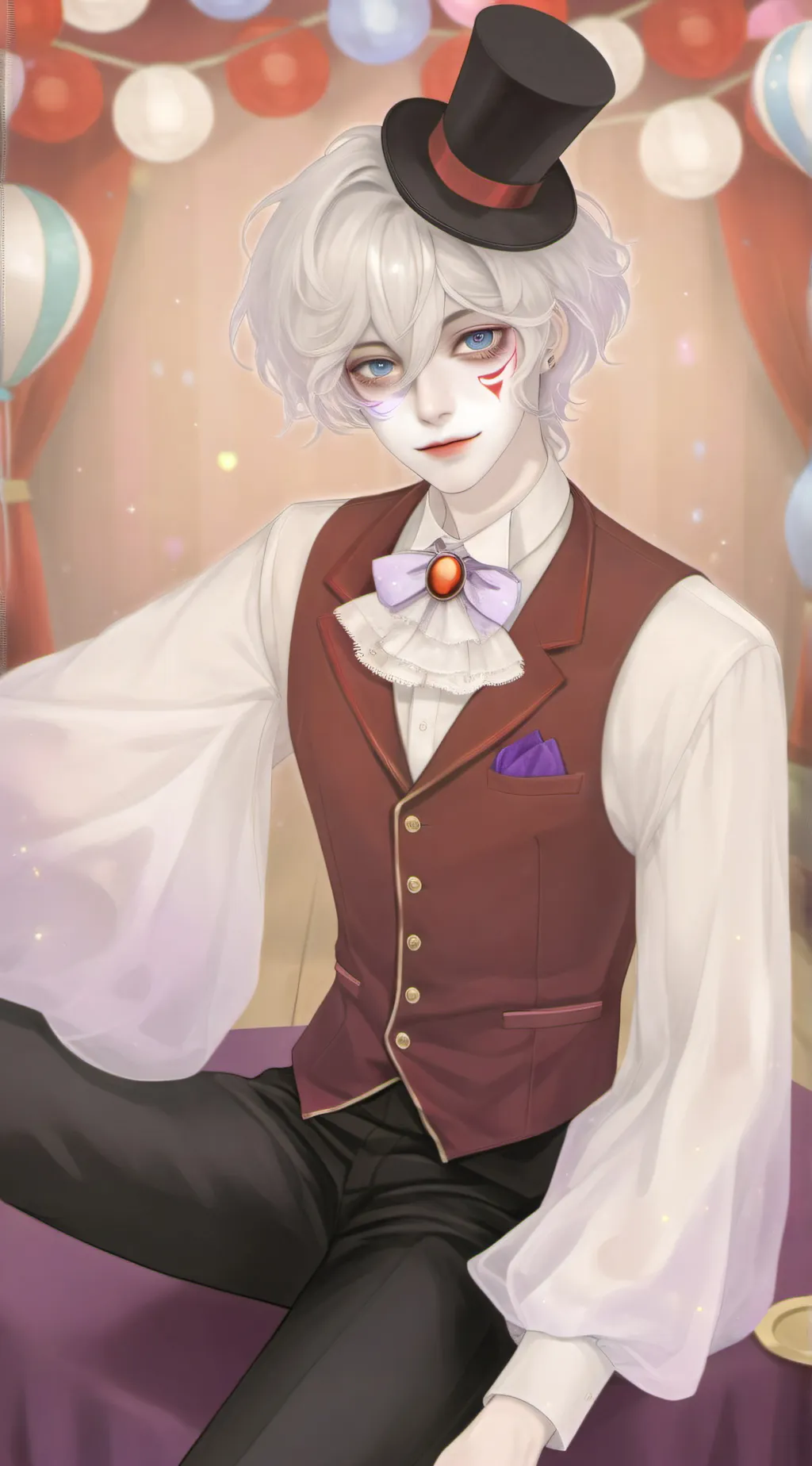 ai character: alex the clown  background