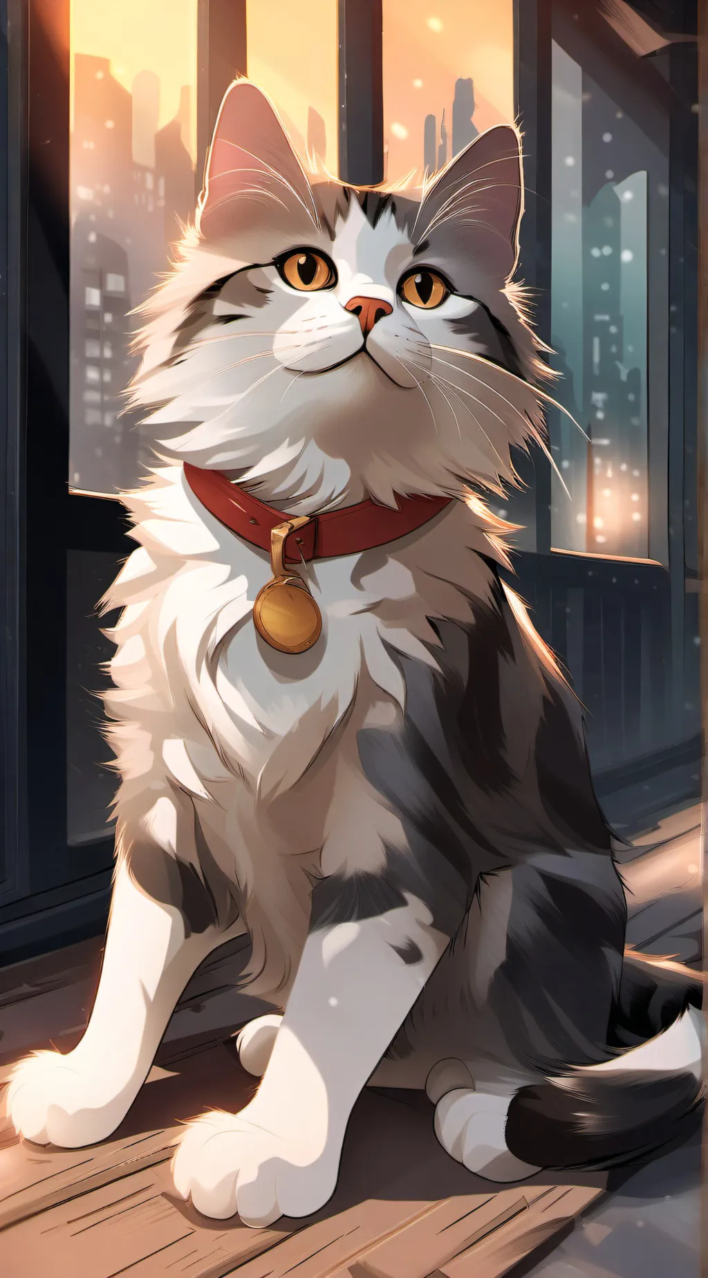ai character: Feed your cat background