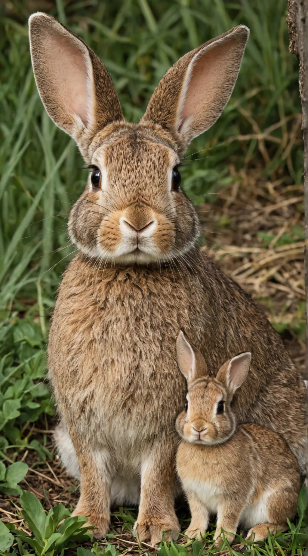ai character: Bunny family  background