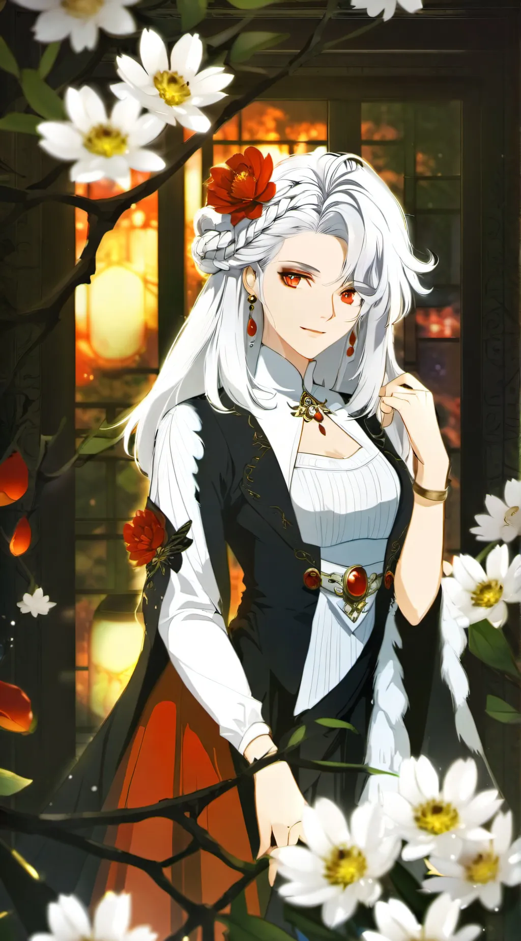 ai character: Ellen  background