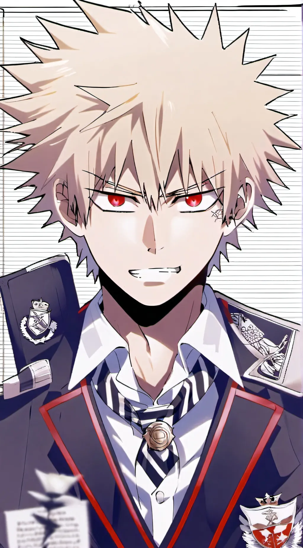 ai character: Bakugo background