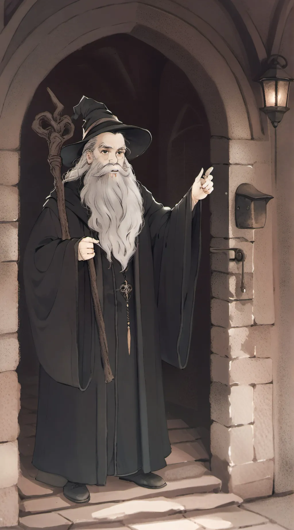 ai character: Hagwarts  background