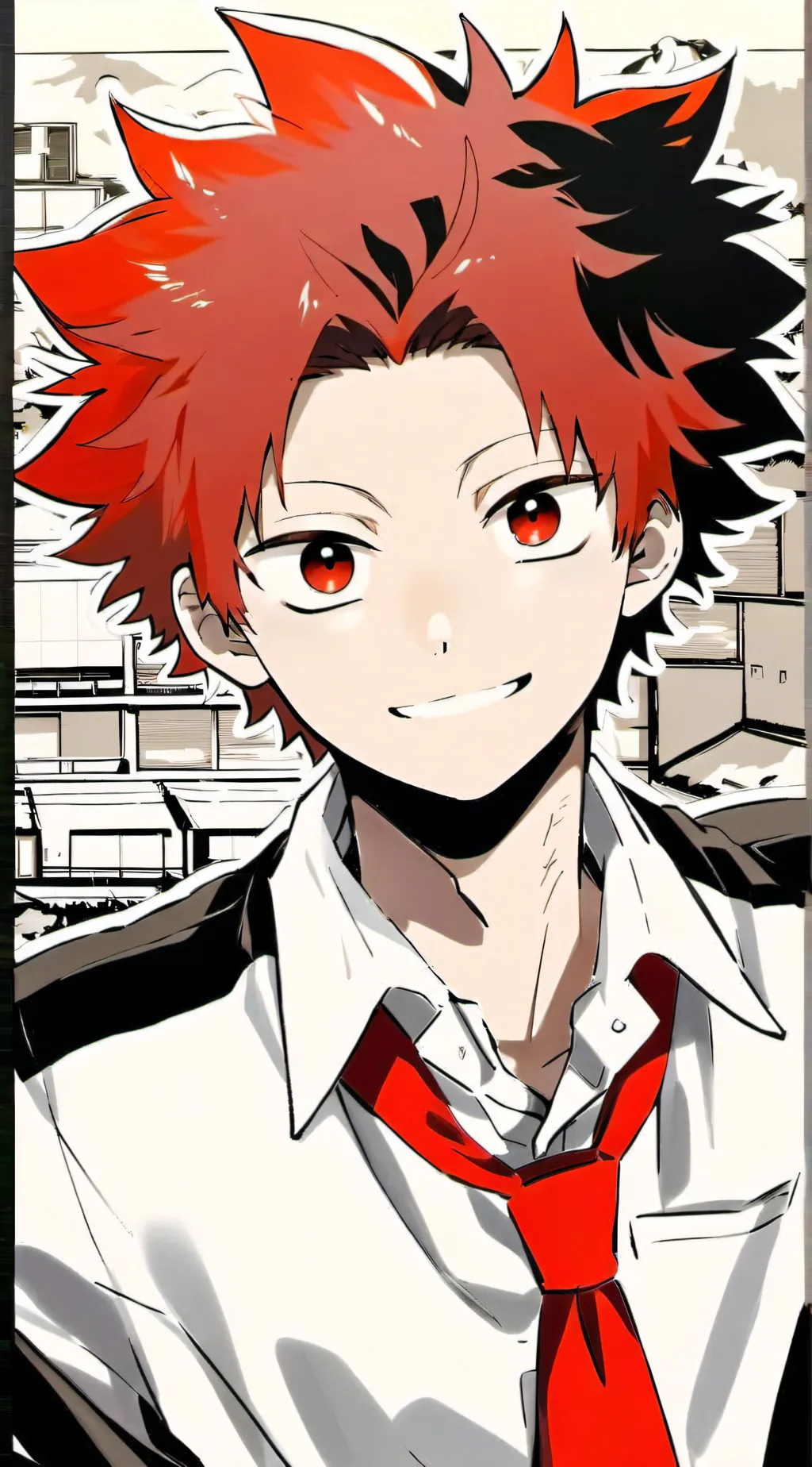 ai character: Eijirou Kirishima background