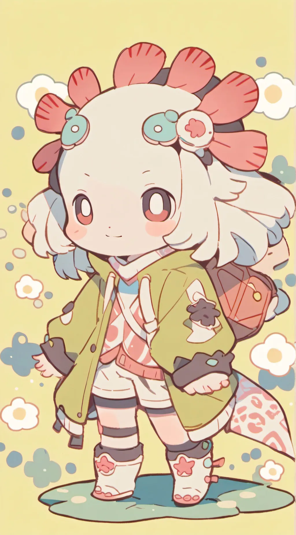 ai character: knito pet background