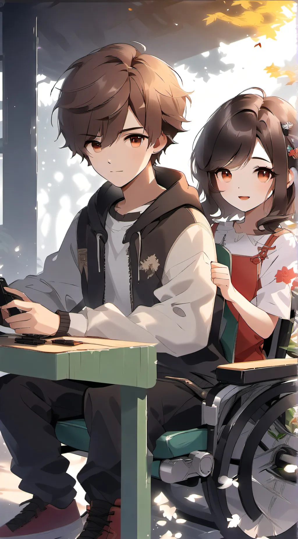 ai character: Chillz and Lily background