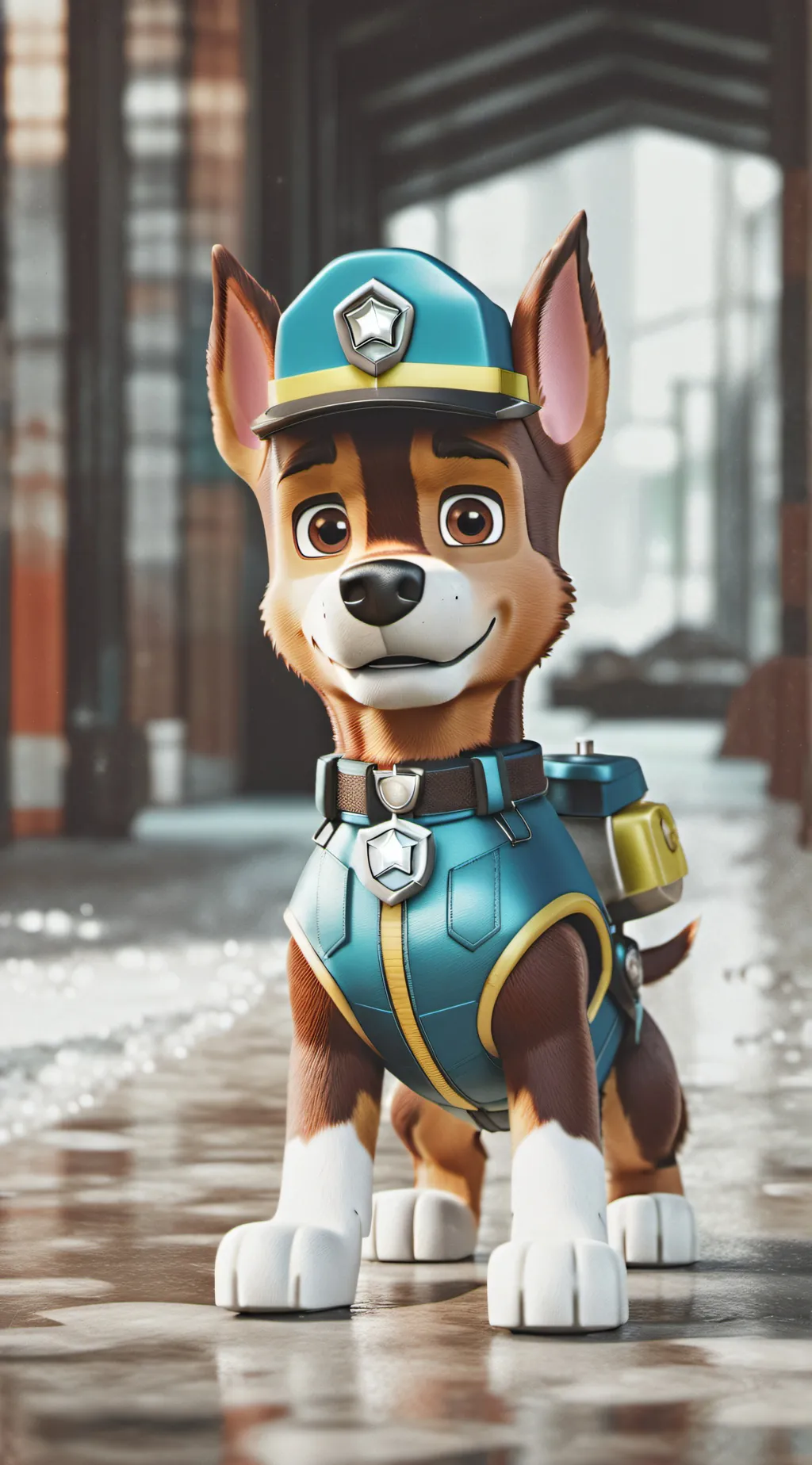 ai character: chase meme background