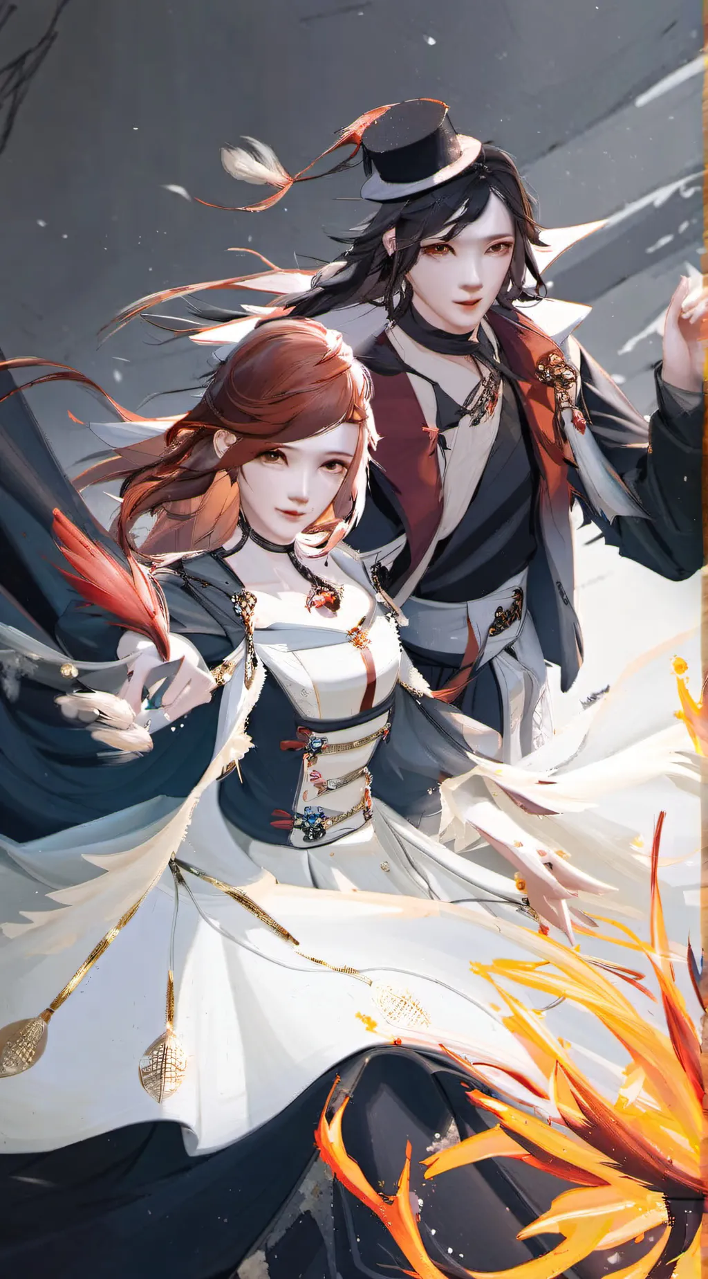 ai character: love gas background