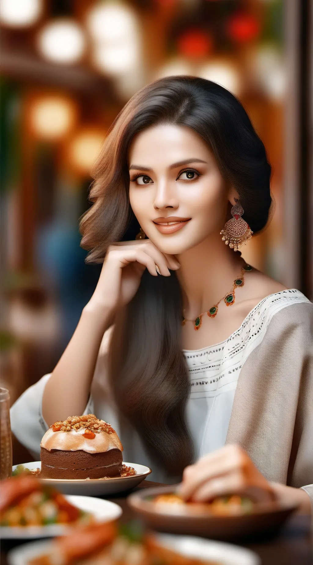 ai character: Aria background