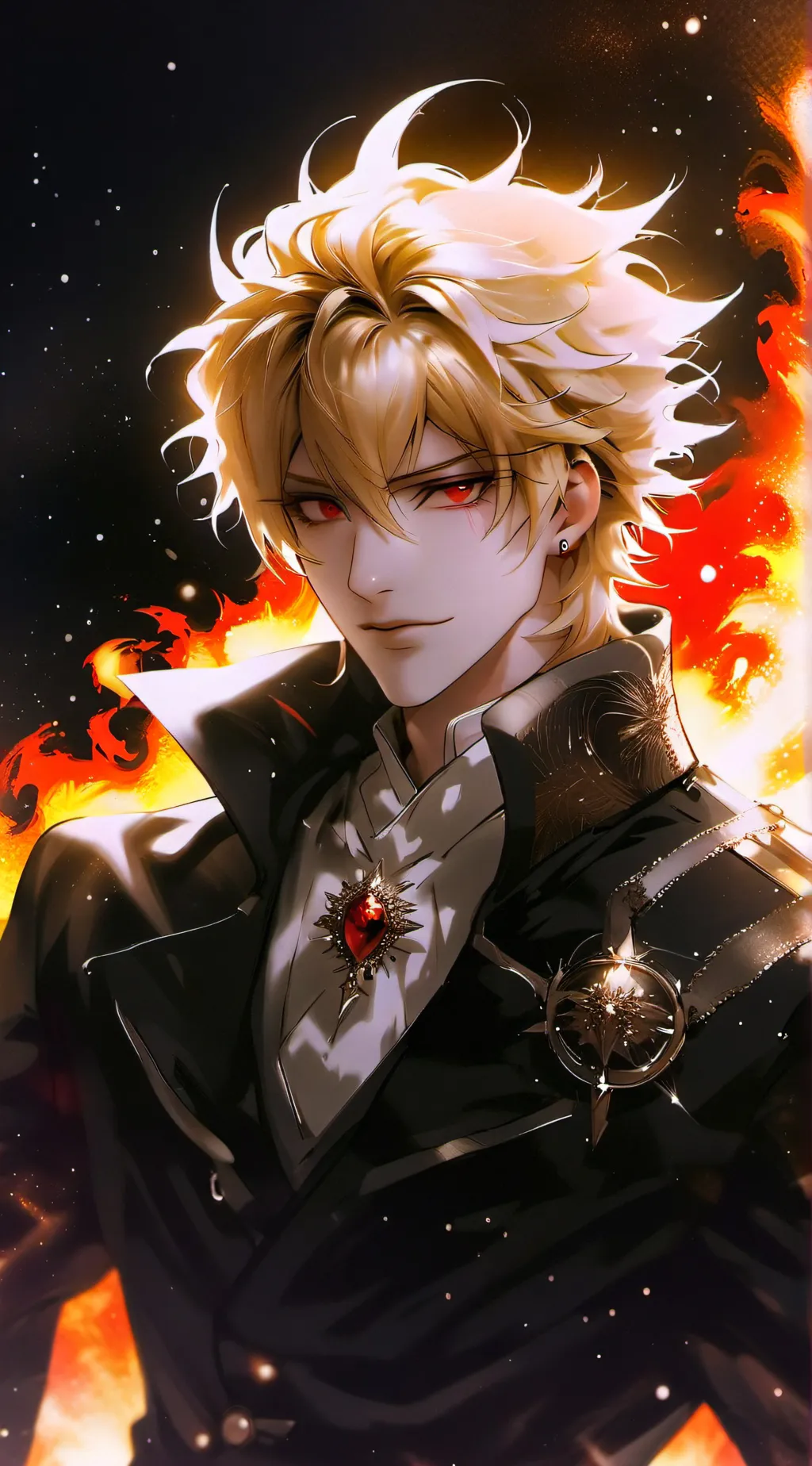 ai character: Katsuki Bakugou  background