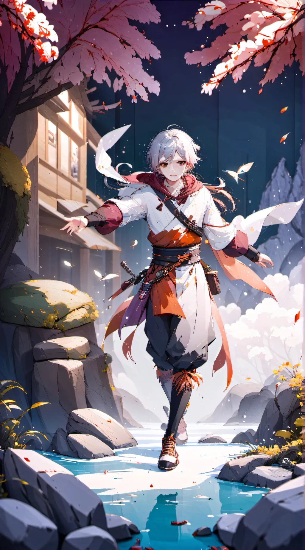 ai character: Demon slayer  background