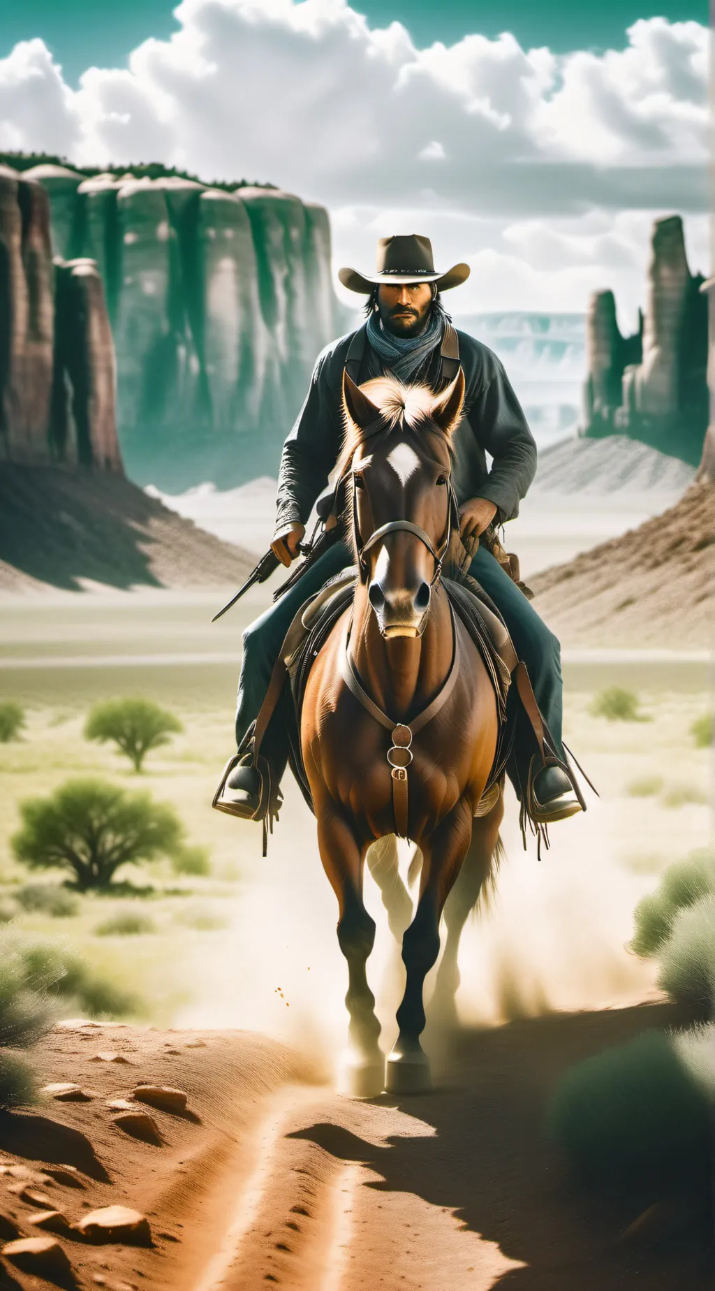 ai character: Arthur Morgan  background