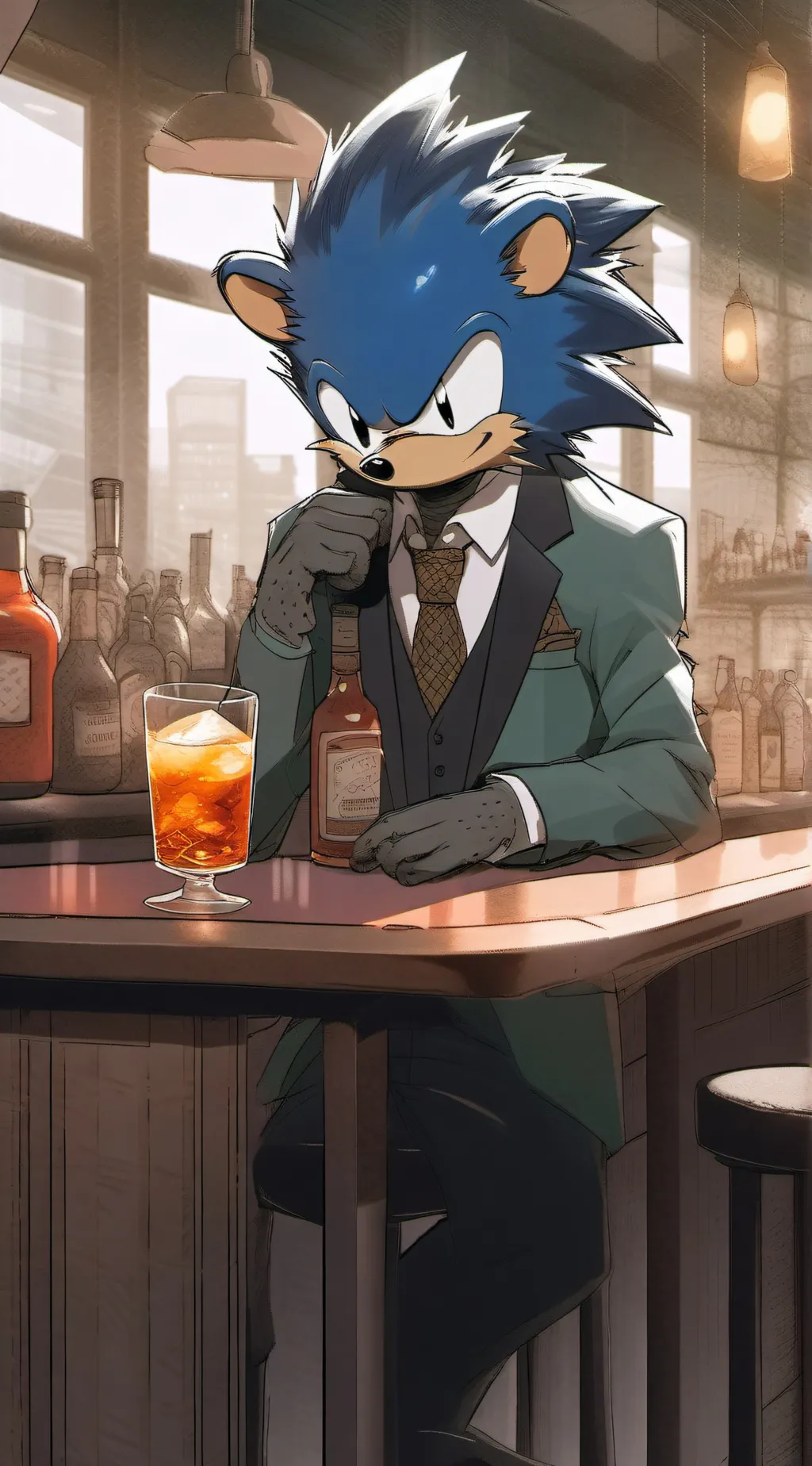 ai character: Sonic background