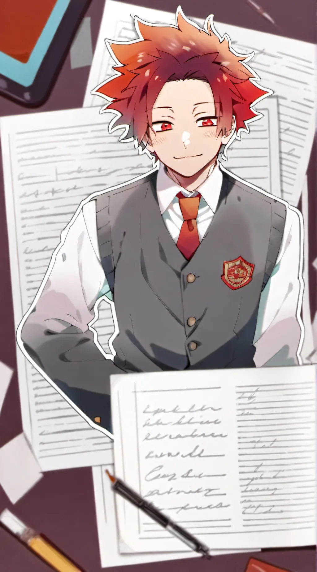 ai character: Kirishima background