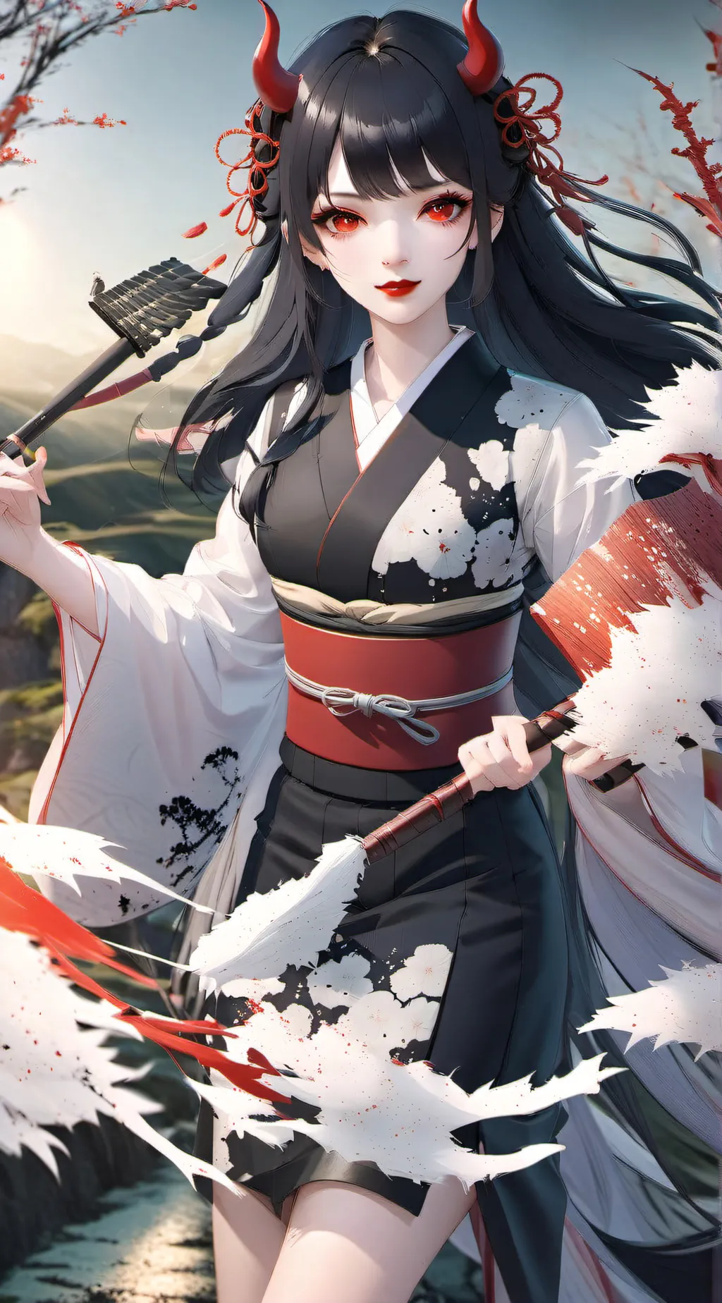 ai character: Demon slayer background
