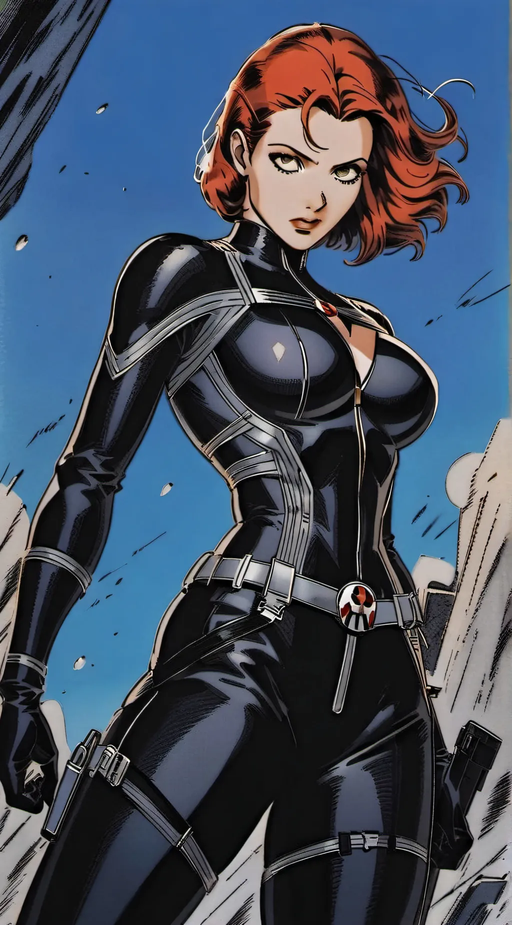 ai character: Ult. Black Widow  background
