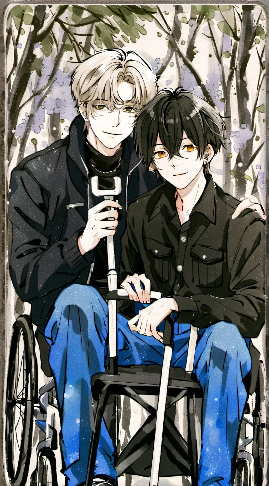 ai character: Cerebral palsy kid background