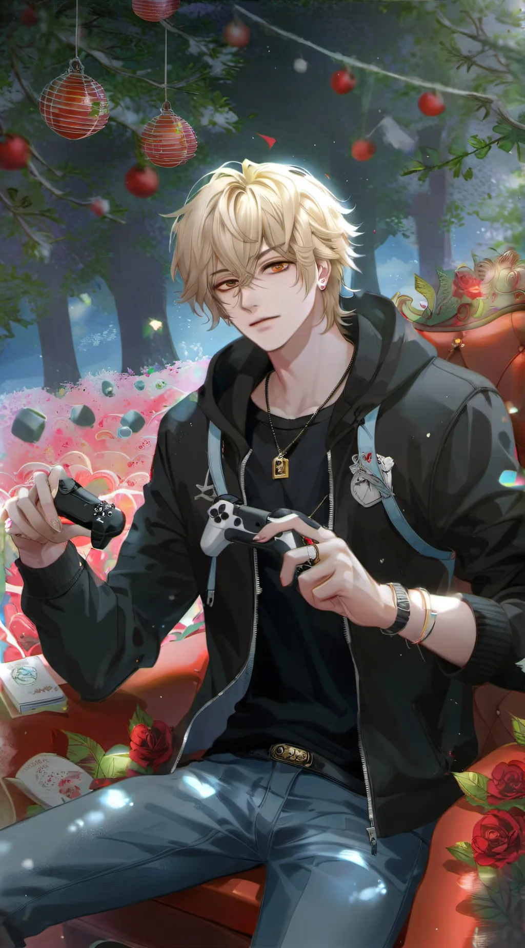 ai character: Adrian  background