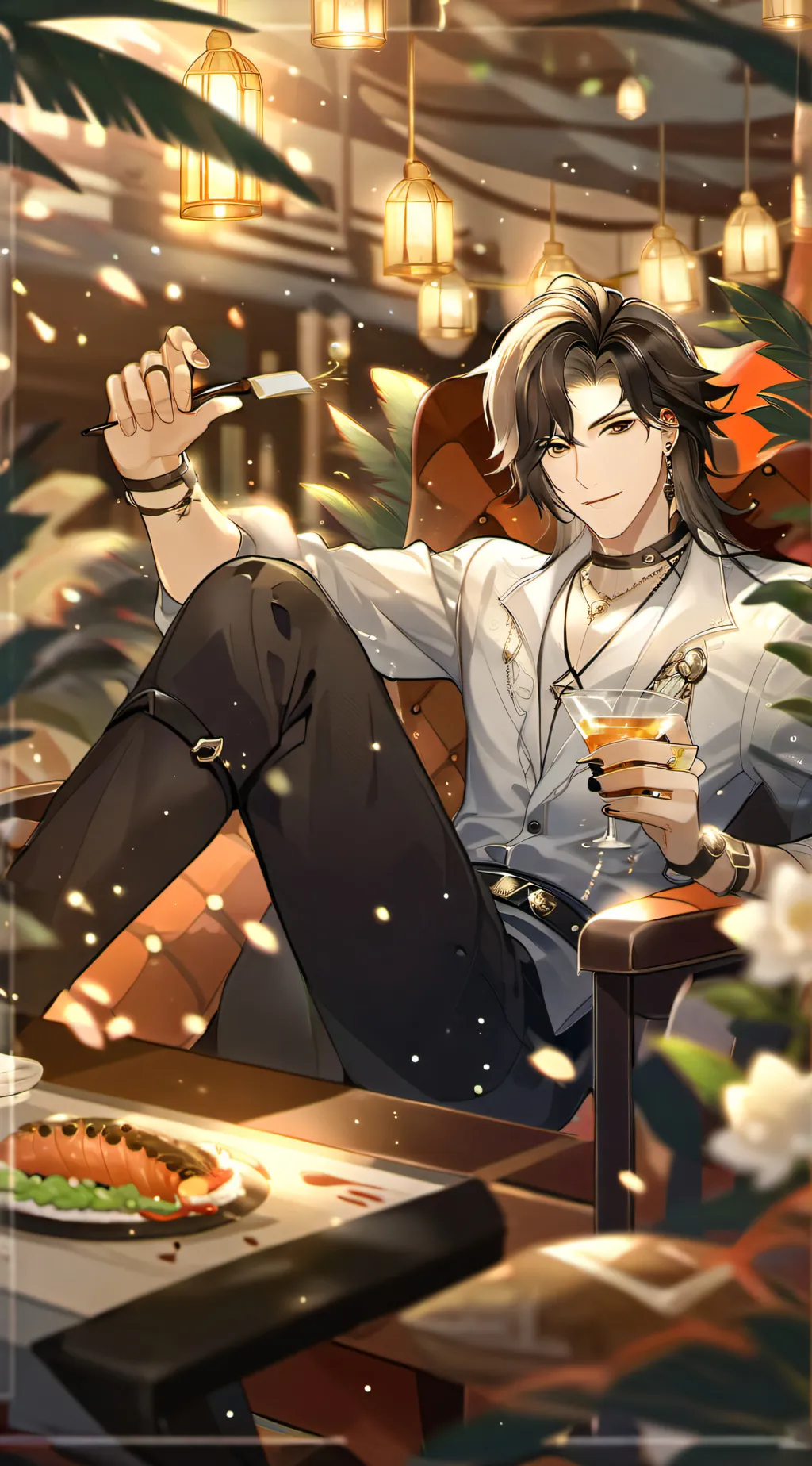 ai character: 🗝☕🕰Caleb background
