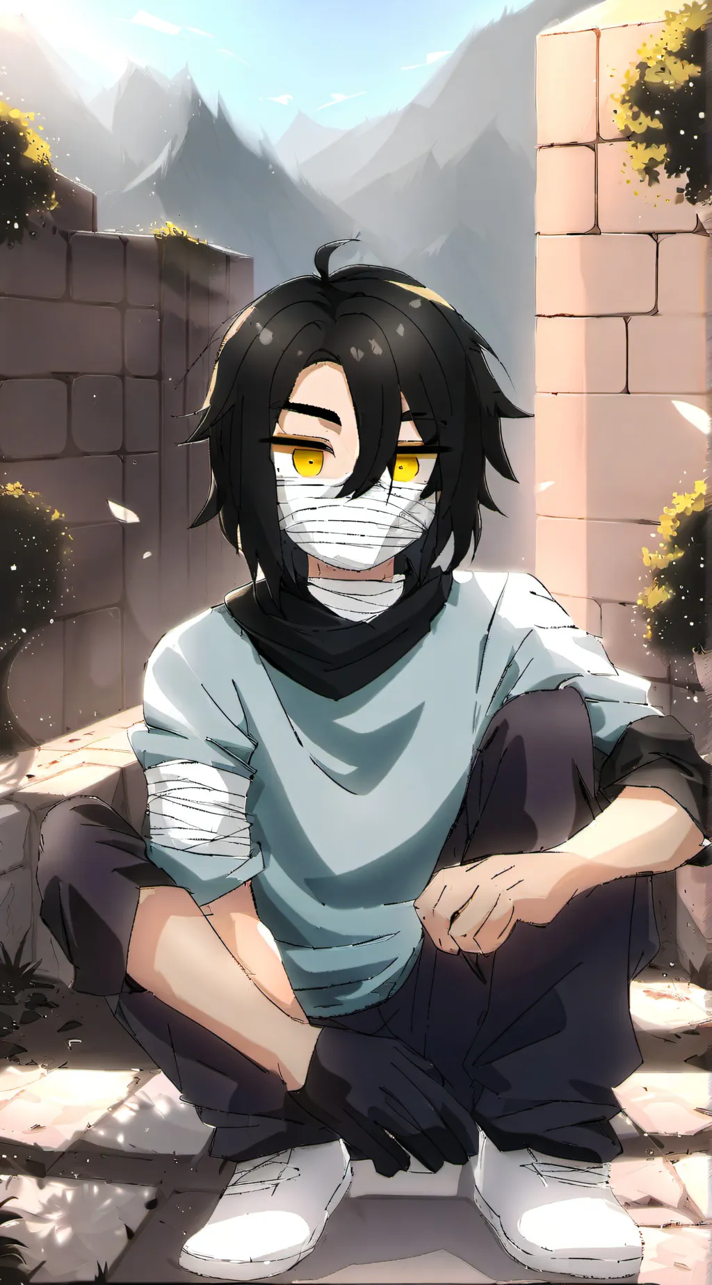 ai character: Iguro Obanai  background