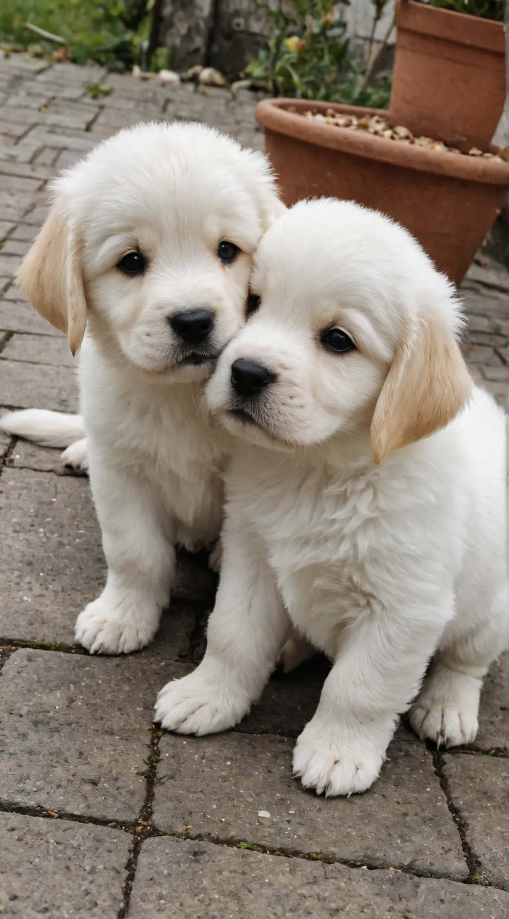 ai character: Puppies background