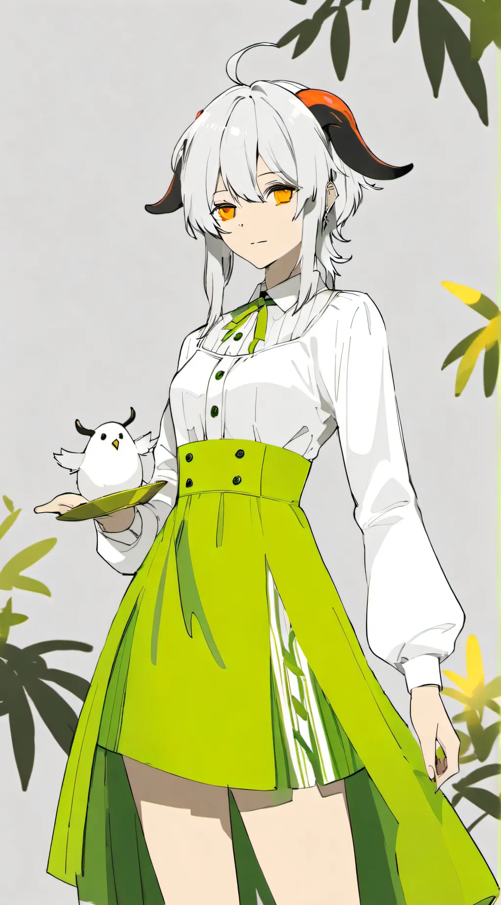 ai character: lady bah bah background