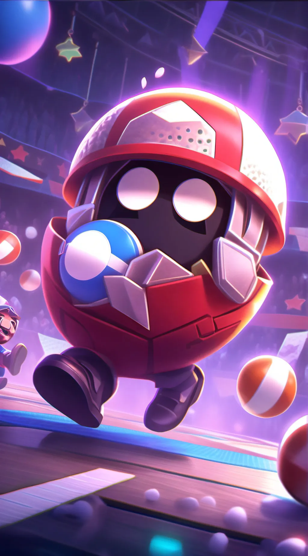 ai character: countryballs background